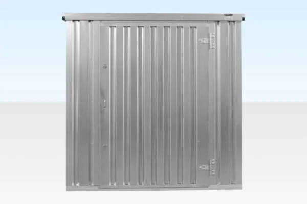 4M X 2.1M Flat Pack Container Store – Galvanised - Image 3