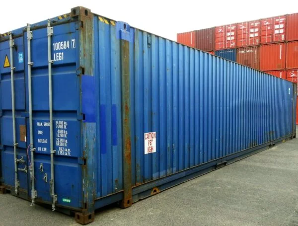 45′ HCPW Shipping Container Blue (RAL 5013) - Image 4