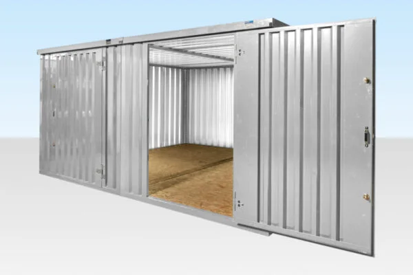 4M X 4.2M Side Linked Flat Pack Container Bundle (Galvanised) - Image 2