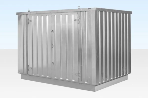 4M X 2.1M Flat Pack Container Store – Galvanised - Image 5