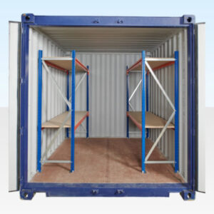 Adjustable, Heavy Duty Three Tier Container Racking (Single Bay)
